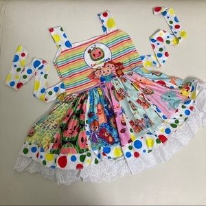 Cocomelon cute lace twirl dress